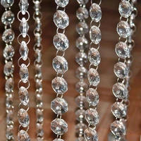 5m 16 4 ft crystal hanging beads clear acrylic bead garland chandelier hanging for wedding decoration home party supplies