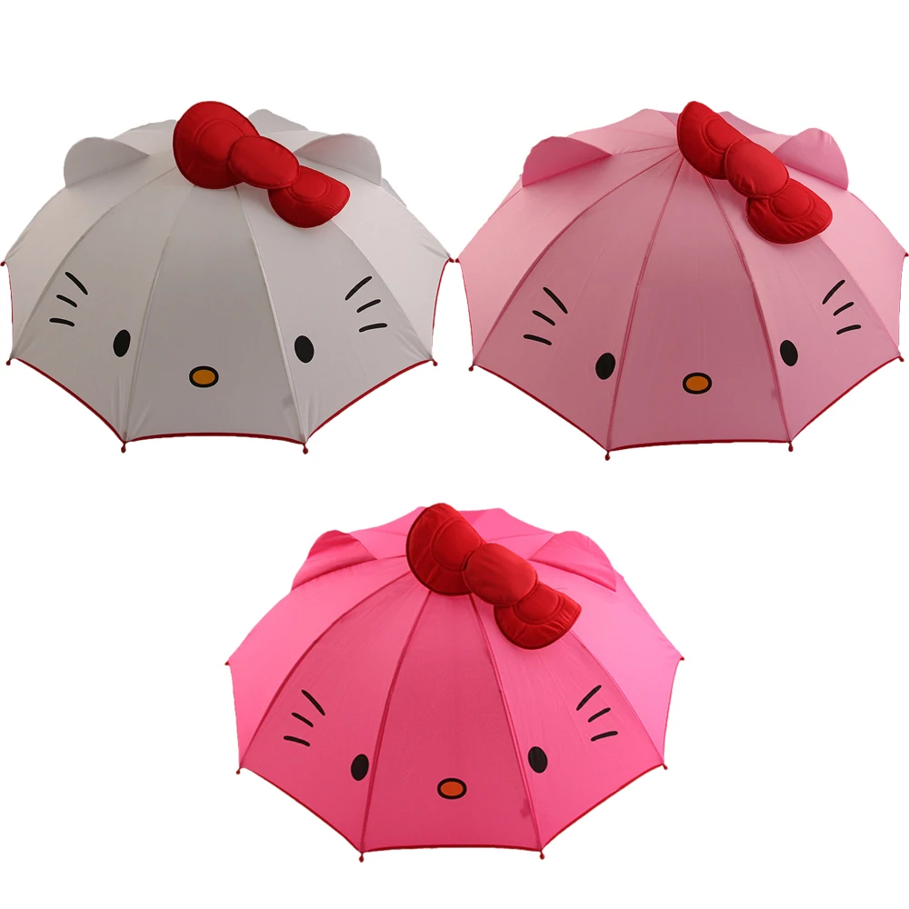 

Креативный мультяшный Зонт My Melody, оптовая продажа, розовый милый мини-зонт, подарок, складной зонт с длинной ручкой и стерео ушами, подарок н...