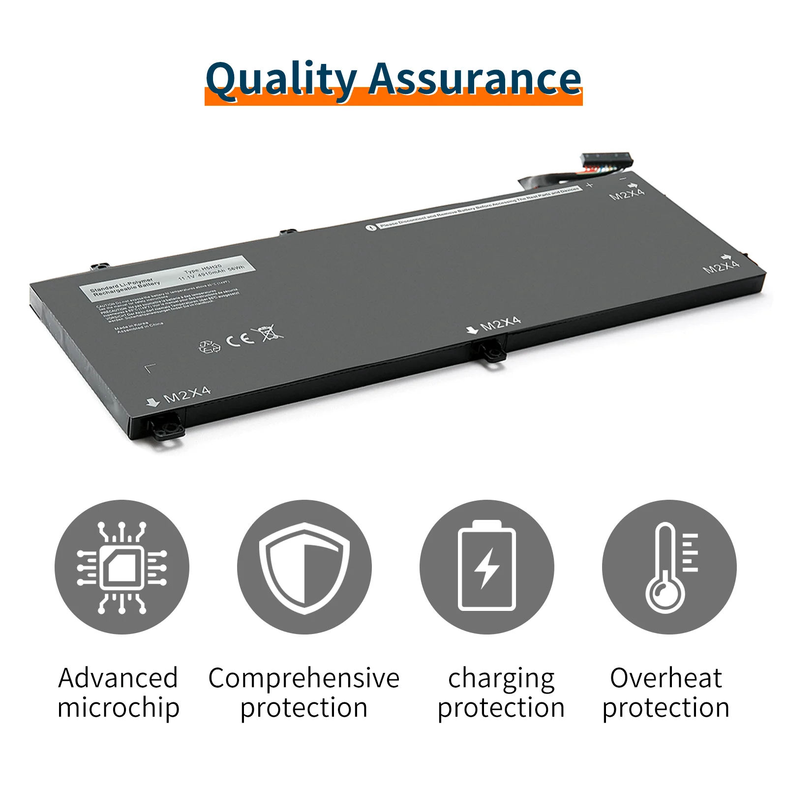 H5H20 Аккумулятор для ноутбука Dell XPS 15 9550 9560 9570 9590 Precision 5510 5520 5530 5540 Inspiron 7591 7590 7501 Series 56