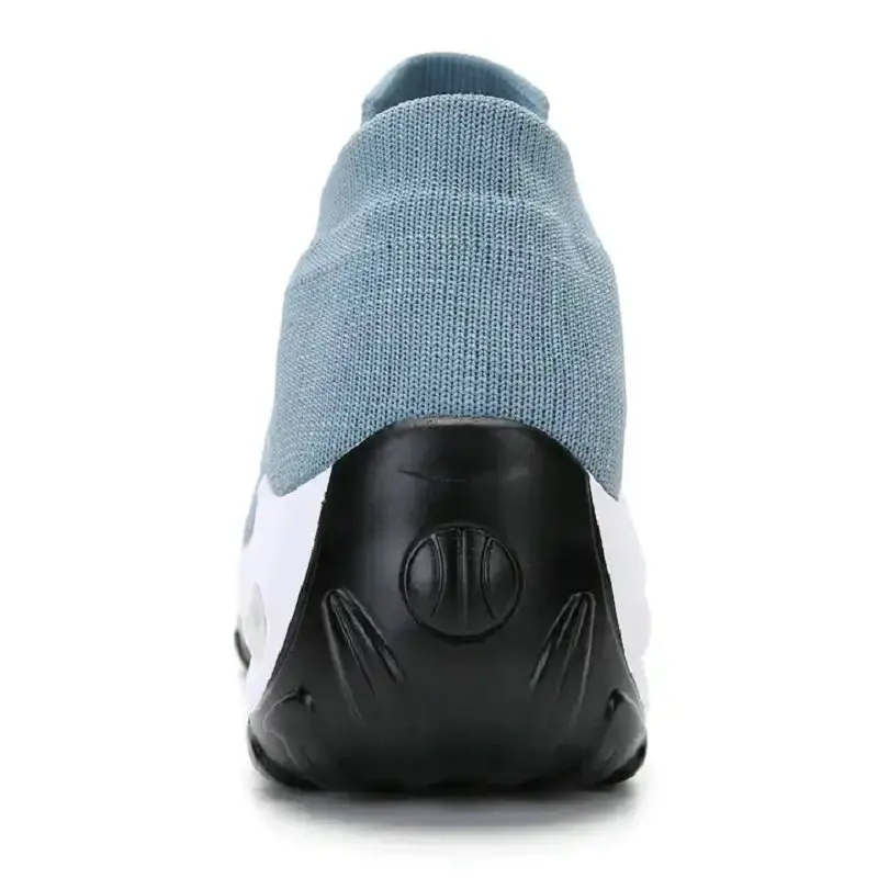 Women Tennis Shoes Air Cushion Sports SuperSoft High Heels Mesh Slip-on Female Sock Footwear Outdoor Thick Bottom Woman Sneakers