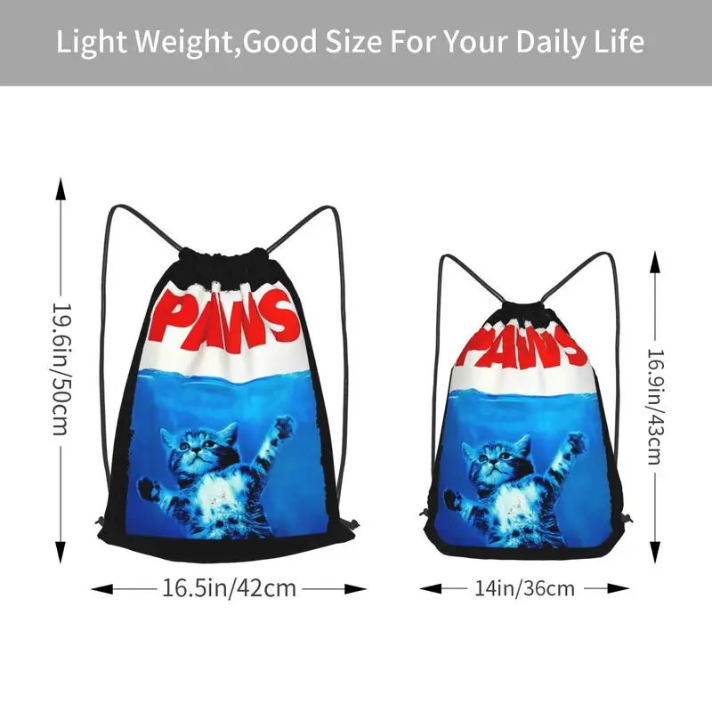 Женский рюкзак на шнурке Paw 2 легкий для обуви с принтом спортивная сумка - купить