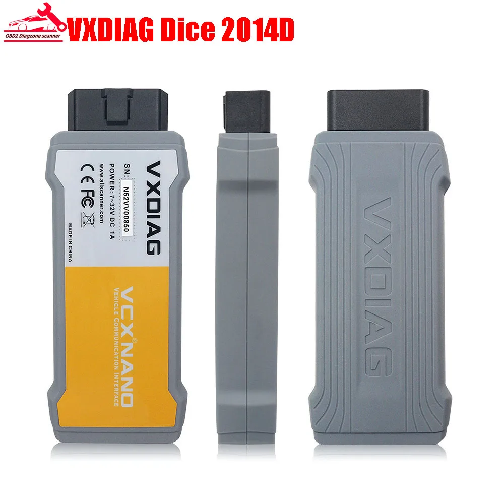 

VXDIAG VCX NANO 2014D Dice Full System OBD2 Car/Auto Professional Scanner Active Test Online J2534 ECU Coding Diagnostic Tools