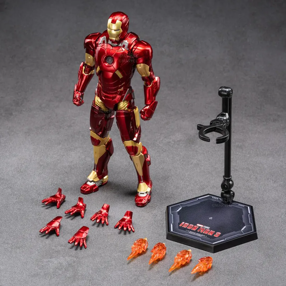 Фото Фигурка Железного человека ZD Toys Mark 35 Red Snapper, Iron Man MK12, MK9, MK37, MK38, Тони Старк, коллекционная игрушка, подарок №1