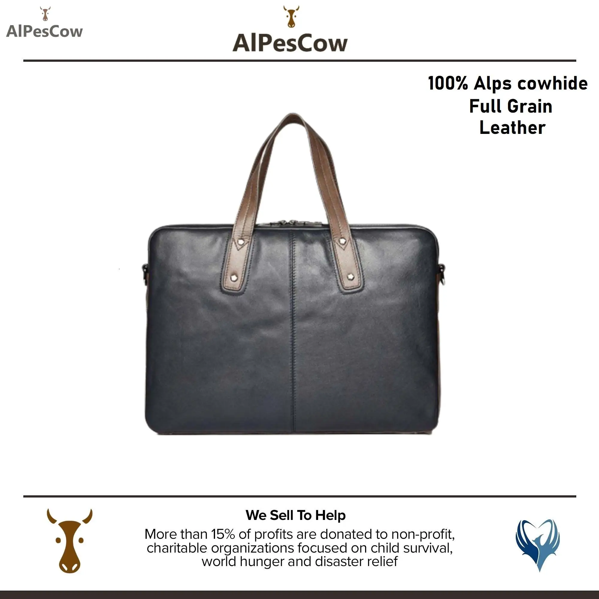 Design Genuine Leather Tote Briefcase For Men Formal 100% Alps Cowhide Laptop Bag Messenger Bags Office Handbag Male Classic