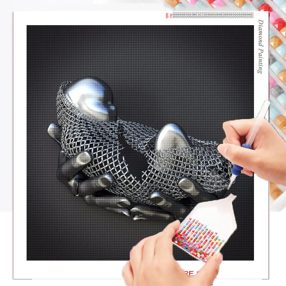 

Современная металлическая фигурка Статуэтка Бриллиантовая живопись полный 5D Сделай Сам Алмазная мозаика вышивка крестиком набор для дома...