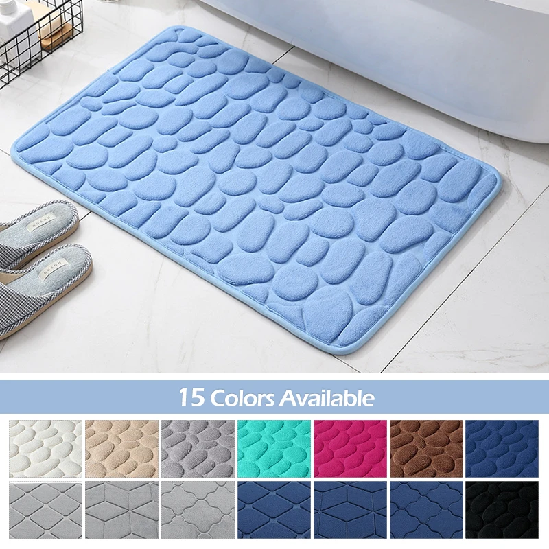 Домашний коврик для ванной из булыжника рельефный ковер комнаты водопоглощающий