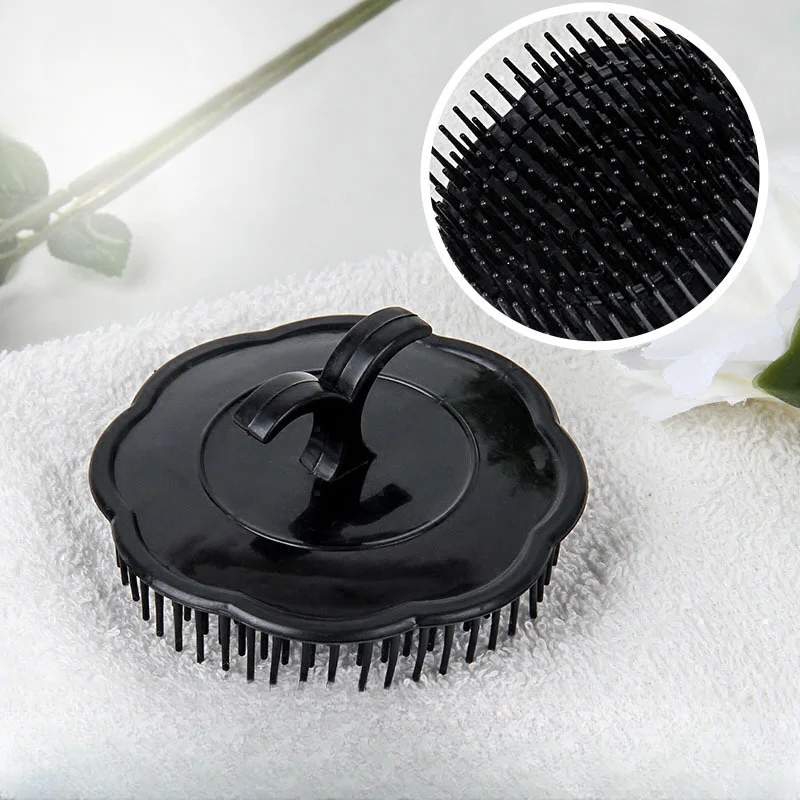 

Head Massage Brush Comb Washing Hair Scalp Shower Body Soft Glue Shampoo Brush Bathroom Products Plastic Sanitary Body Massagers