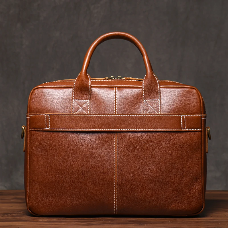 Мужская винтажная сумка ROOG из натуральной кожи