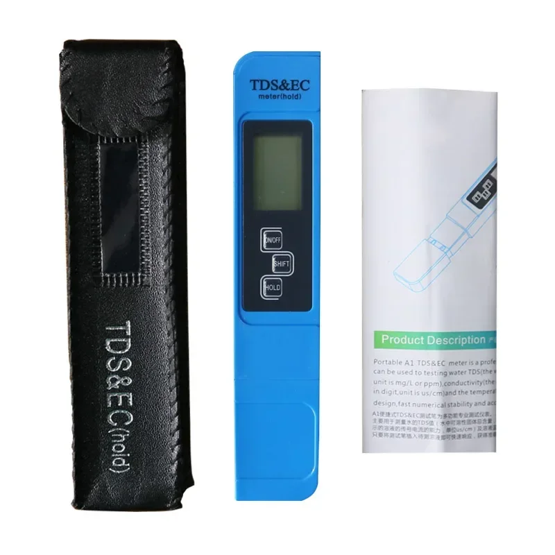 

Цифровой тестер качества воды TDS EC Meter Диапазон 0-9990 Многофункциональный измеритель температуры чистоты воды Тестер TEMP PPM