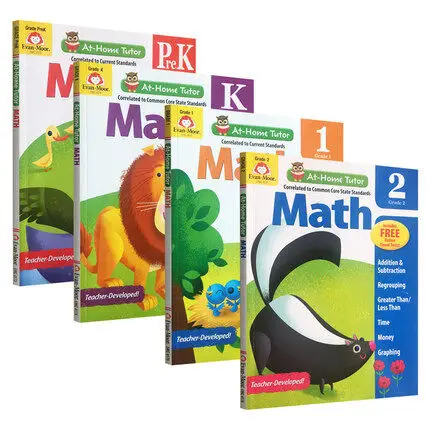 

4 шт., детский учебник по математике