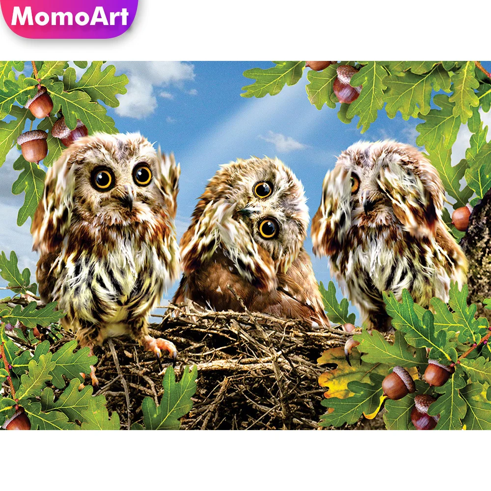 

Набор для вышивки крестиком MomoArt с рисунком совы