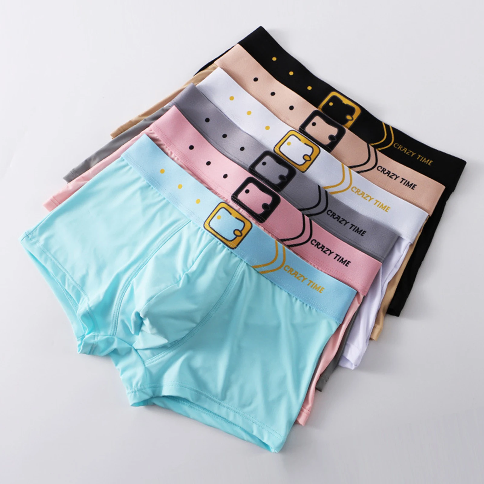 Трусы-боксеры Jodimitty мужские на молнии хлопковое нижнее белье дышащие прозрачные