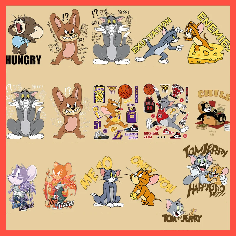 Нашивки Toms с изображением кота мыши животных для одежды аниме сделай сам