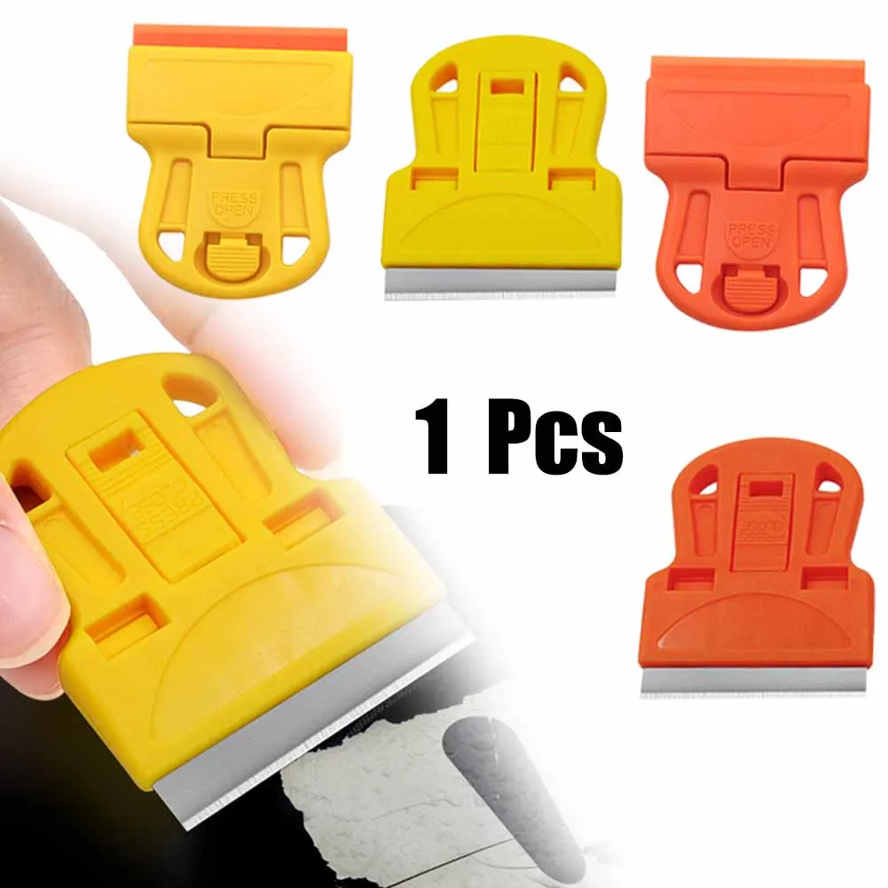 

Scraper With A Blade One-Sided Razor Painting 4x5cm Holder Handle Plastic Handle Tinting Remover Cleaner Razor Scraper Tool