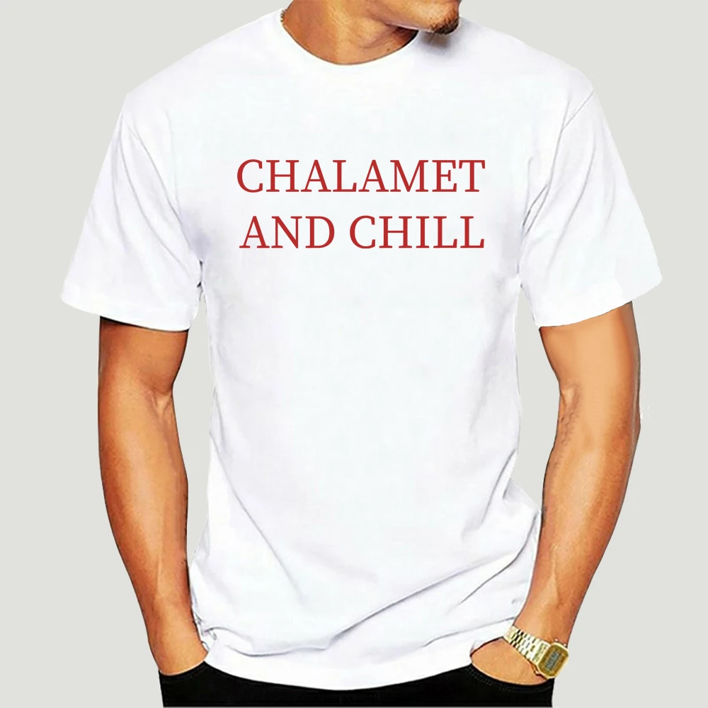 

Мужская белая футболка халамет и холод, модная футболка унисекс, топ 2041X