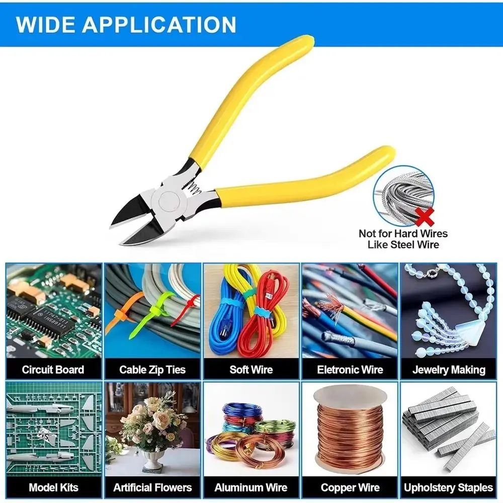 Новый сверхострый кусачки прецизионные сверхмощные с длинными плоскими