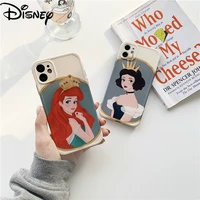 disney princess mermaid illustration mobile phone case for iphone 12 11 pro max x xr xs 7 8 plus full cover cases iphone case