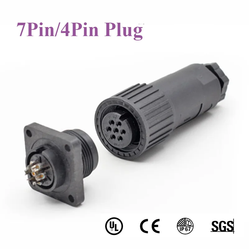 SP-ZH-7P пропорциональный клапан авиационный Штекерный разъем 7 контактов 4 контакта