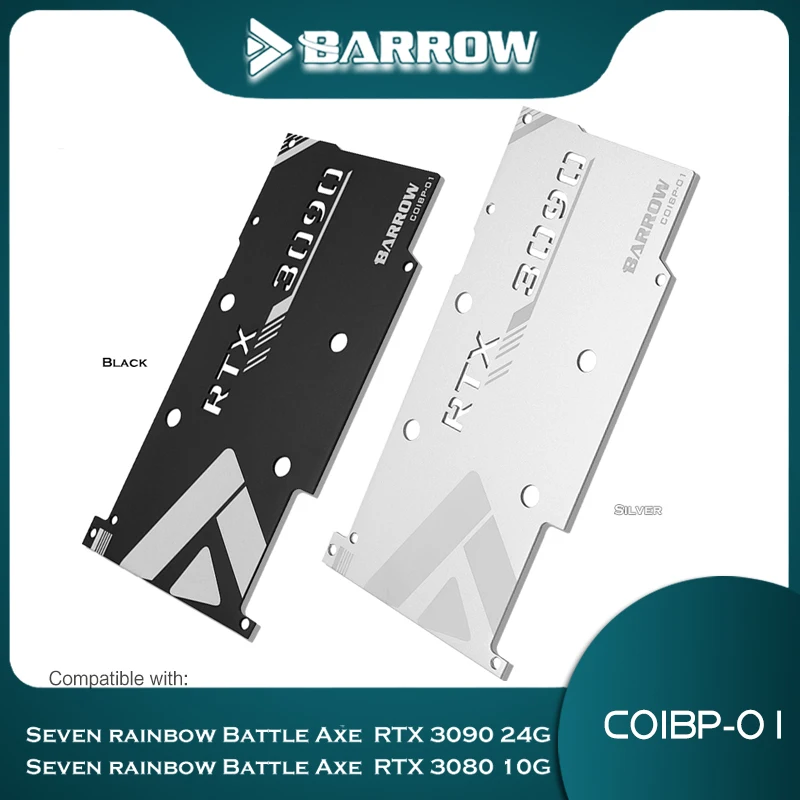 

Barrow GPU Block Backplate For Colorful iGame Batter-AX RTX 3080 3090 Graphics Card, Aluminum VGA Mounting Backplane COIBP-01