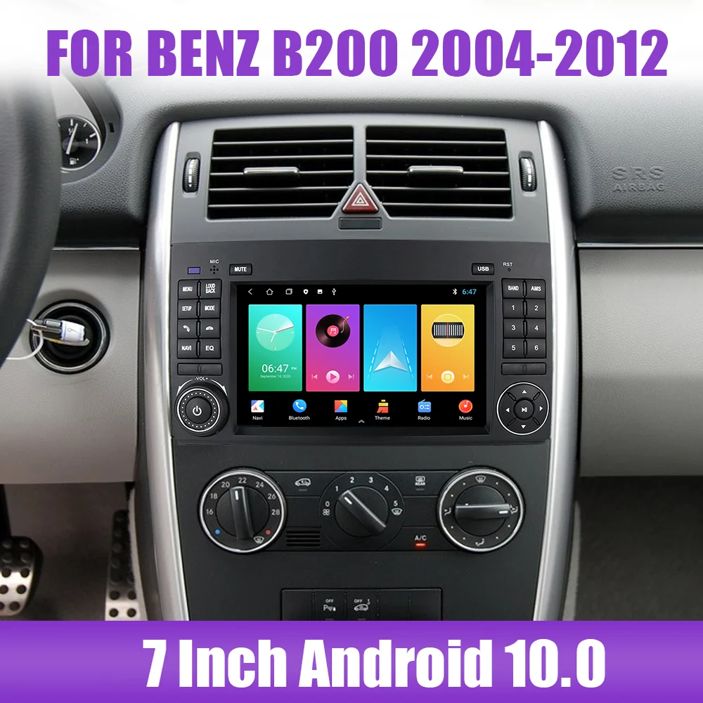 

Android 10,0 для Mercedes Benz B200 2004-2012 2 Din автомобильный проигрыватель Авто Аудио Автомобильный мультимедийный плеер 7 дюймов Автомобильный DVD GPS навигатор