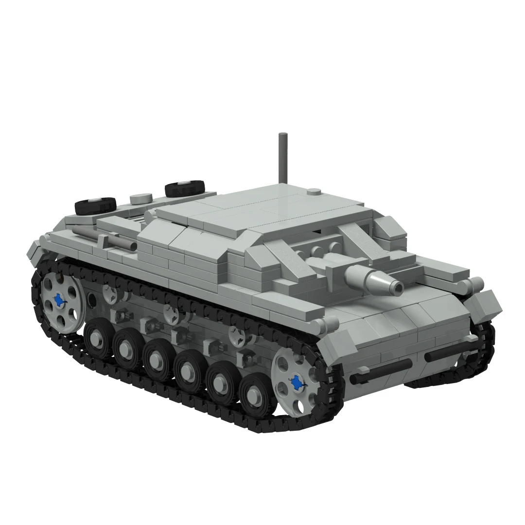 

Конструктор Stug III B WW2, военное оружие, сборная модель для детей, подарок