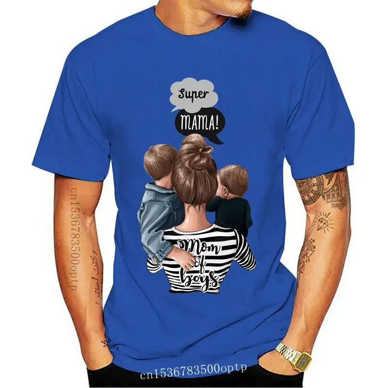 Мужская одежда футболка для мамы и дочки семейный образ лук супер мама