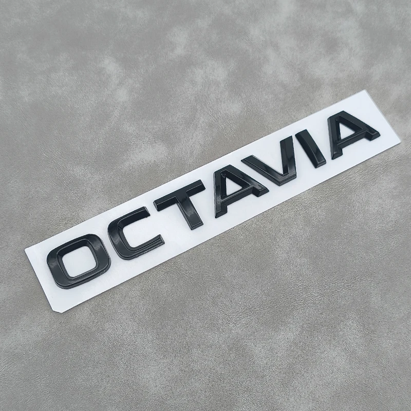 

3D ABS Самоклеящаяся Хромированная Черная Наклейка С Логотипом Octavia, Эмблема Автомобиля, Наклейка Для Багажника