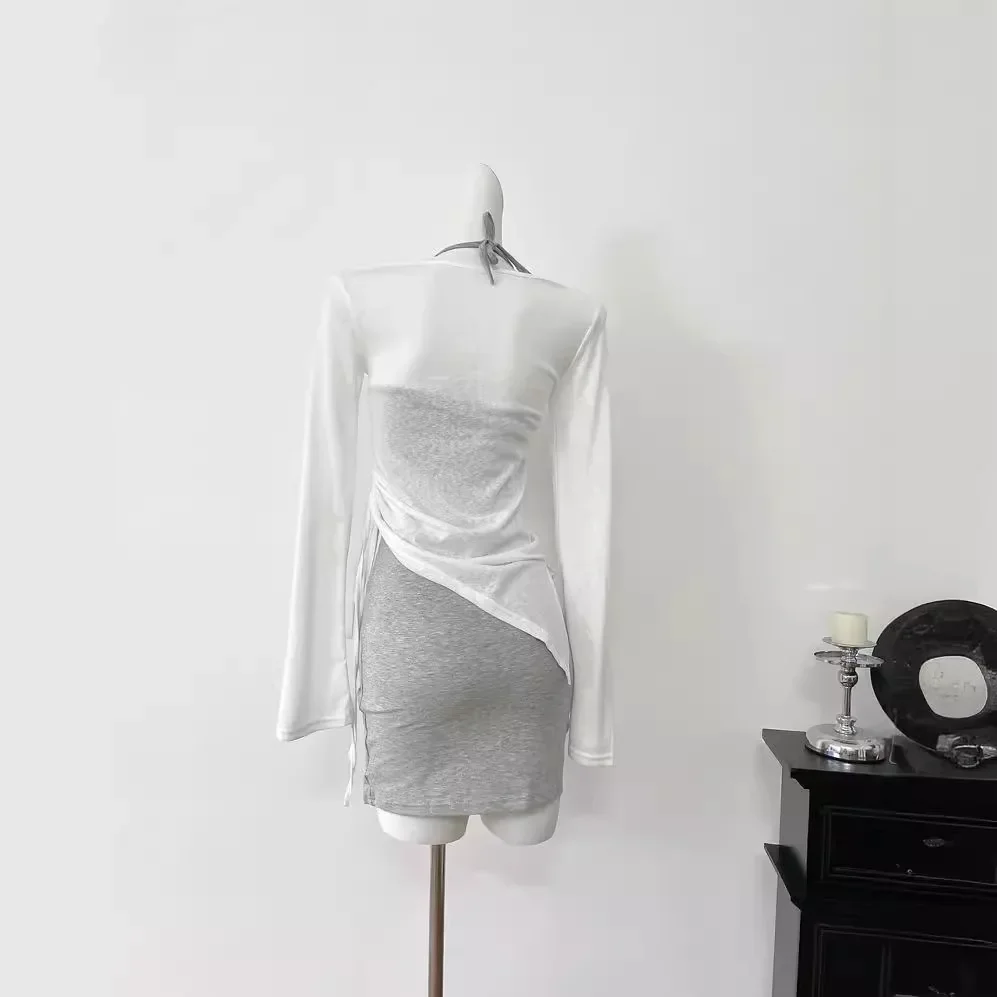 Temple Moliina 2024 женское модное утягивающее элегантное многослойное носимое платье Pure