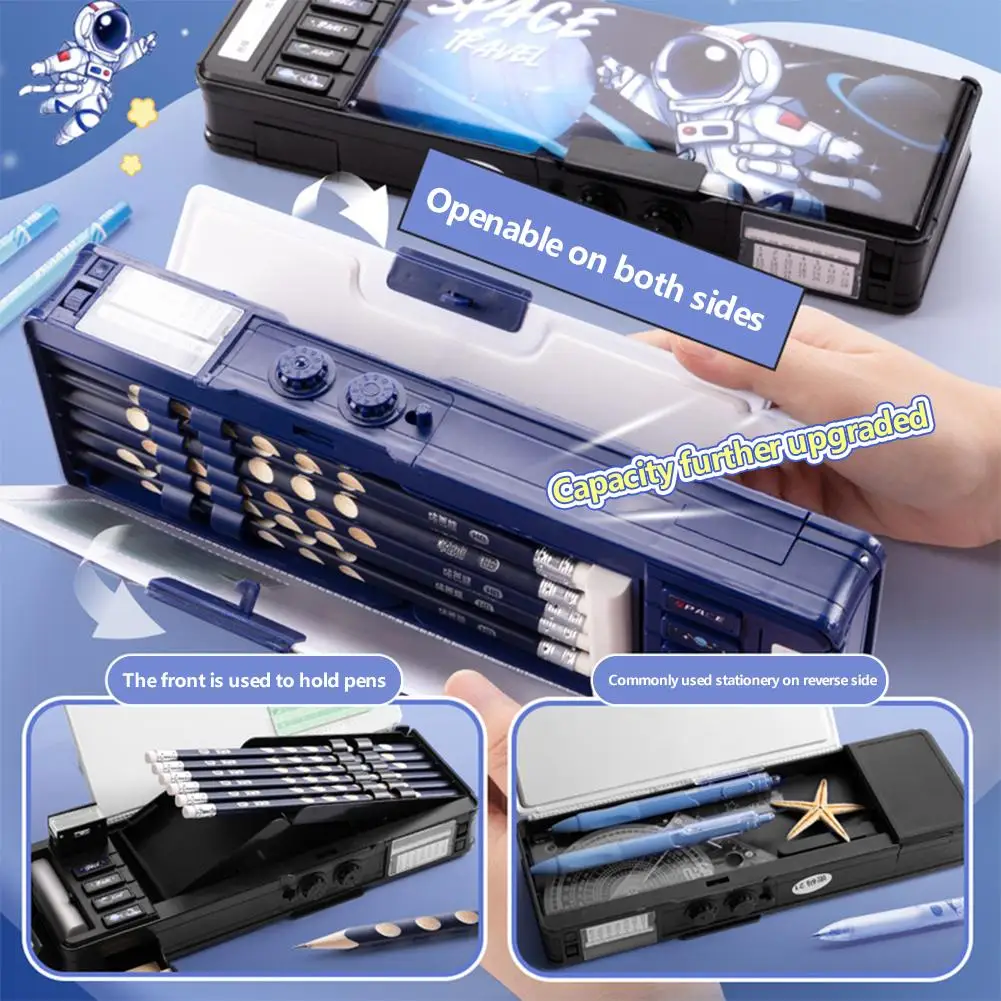 Многофункциональная коробка для канцелярских принадлежностей с кодовым замком