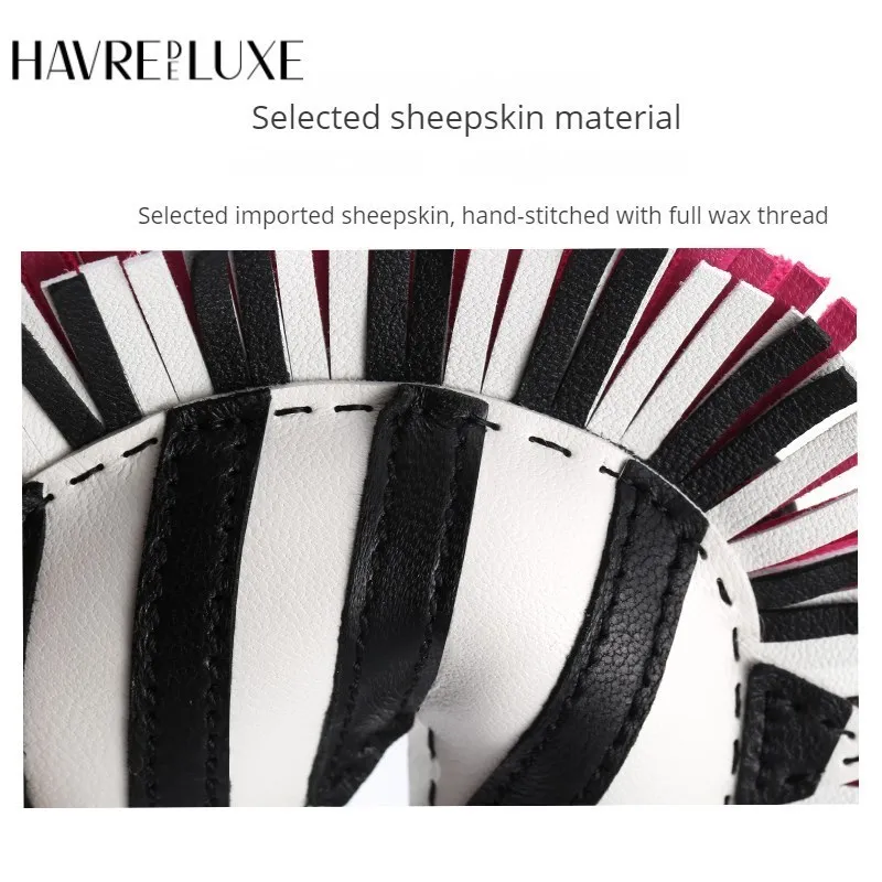 Bag Charm Luggage Accessories For Knitted Big Brand High-grade DIY Handbag Ornaments For Women's Bag Zebra Head Handmade Parts