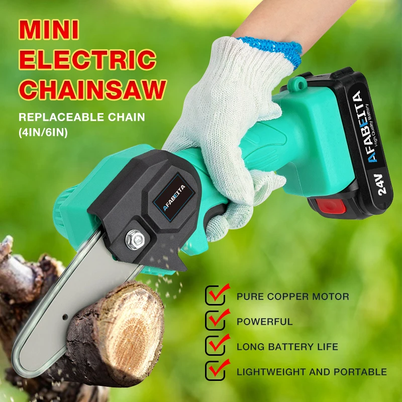 

24V 1200w Lithium Battery Portable Mini Electric Saw Small Pruning For Garden Logging Woodworking