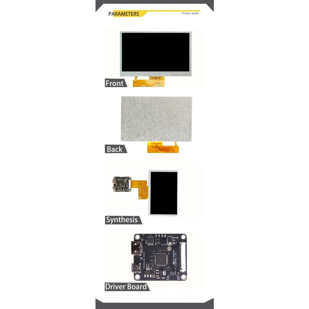 Фото Система мониторинга LESOWN 800x480 TTL с мгновенным подключением, 4,3-дюймовая ЖК-матрица с платой MiniHDTV-TTL №4
