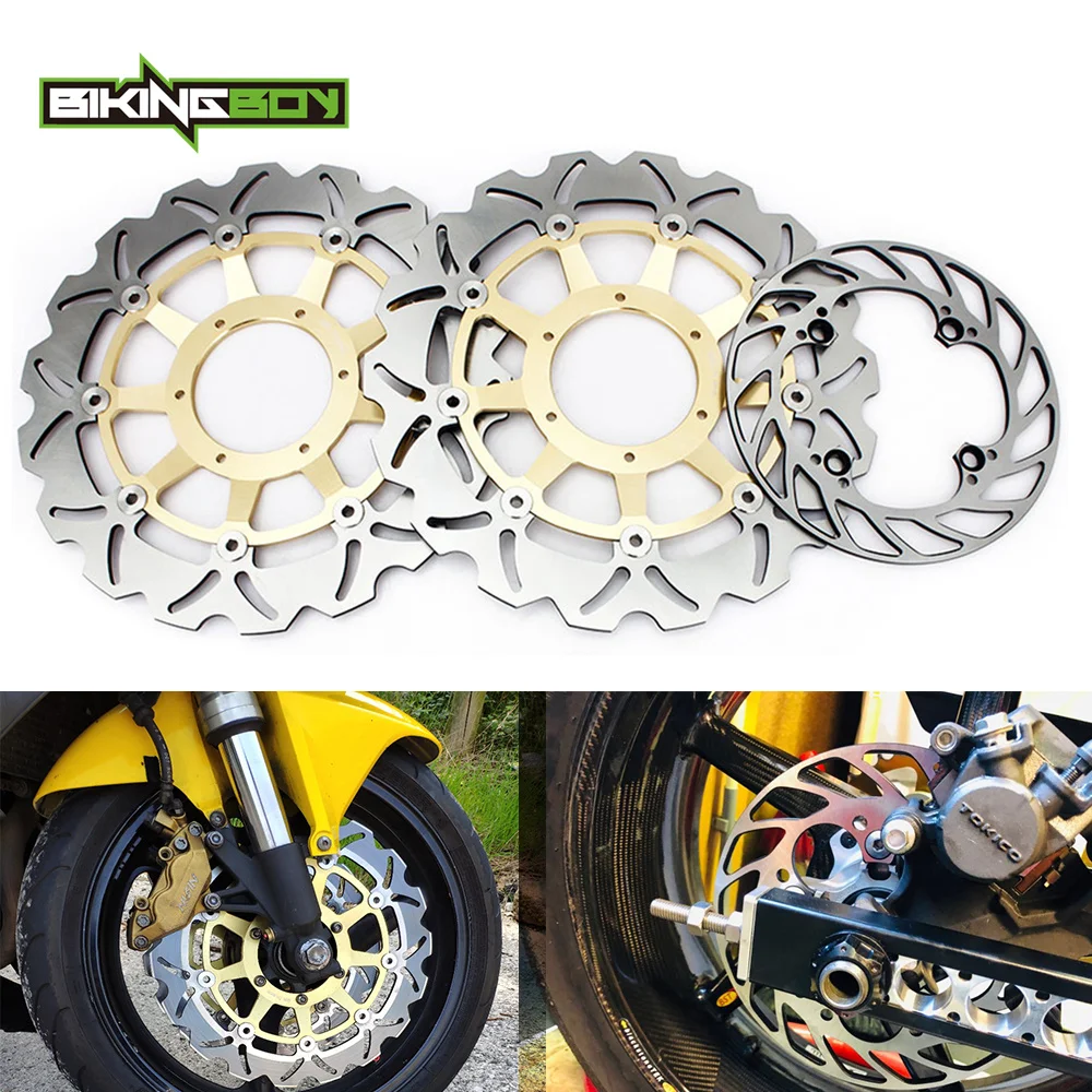 Фото Тормозные диски BIKINGBOY для Honda CBR900RR Fireblade 92-03 (передние и задние) – комплект №3