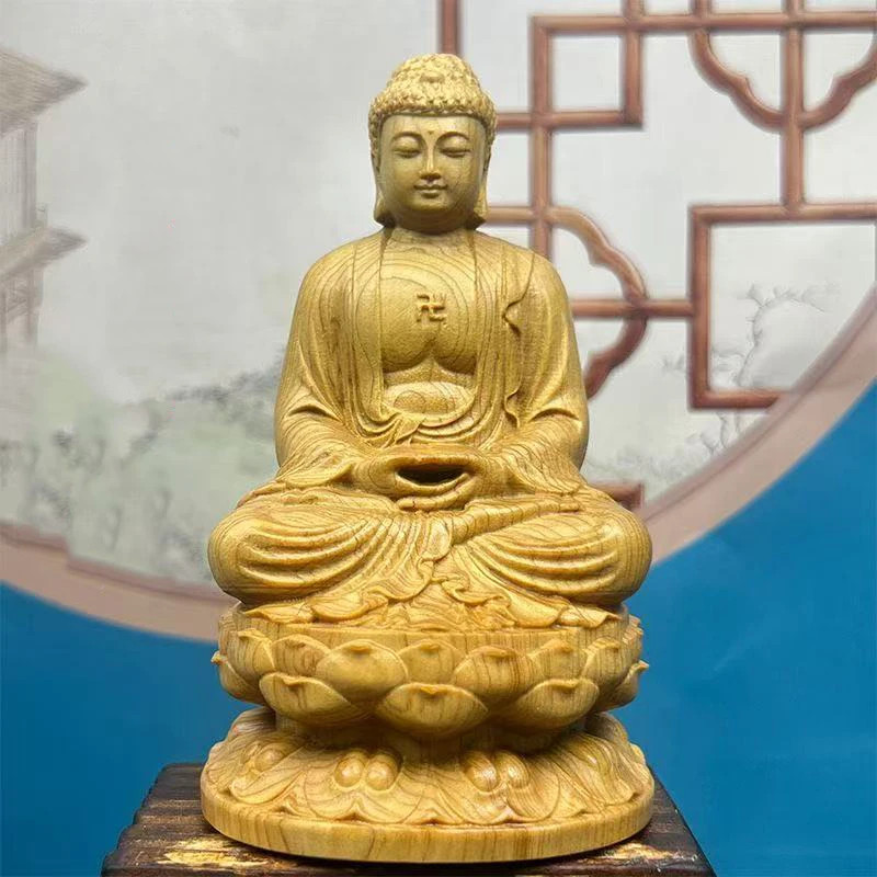 

Деревянная статуя Гуань Инь из кипариса QIANFANEIVES