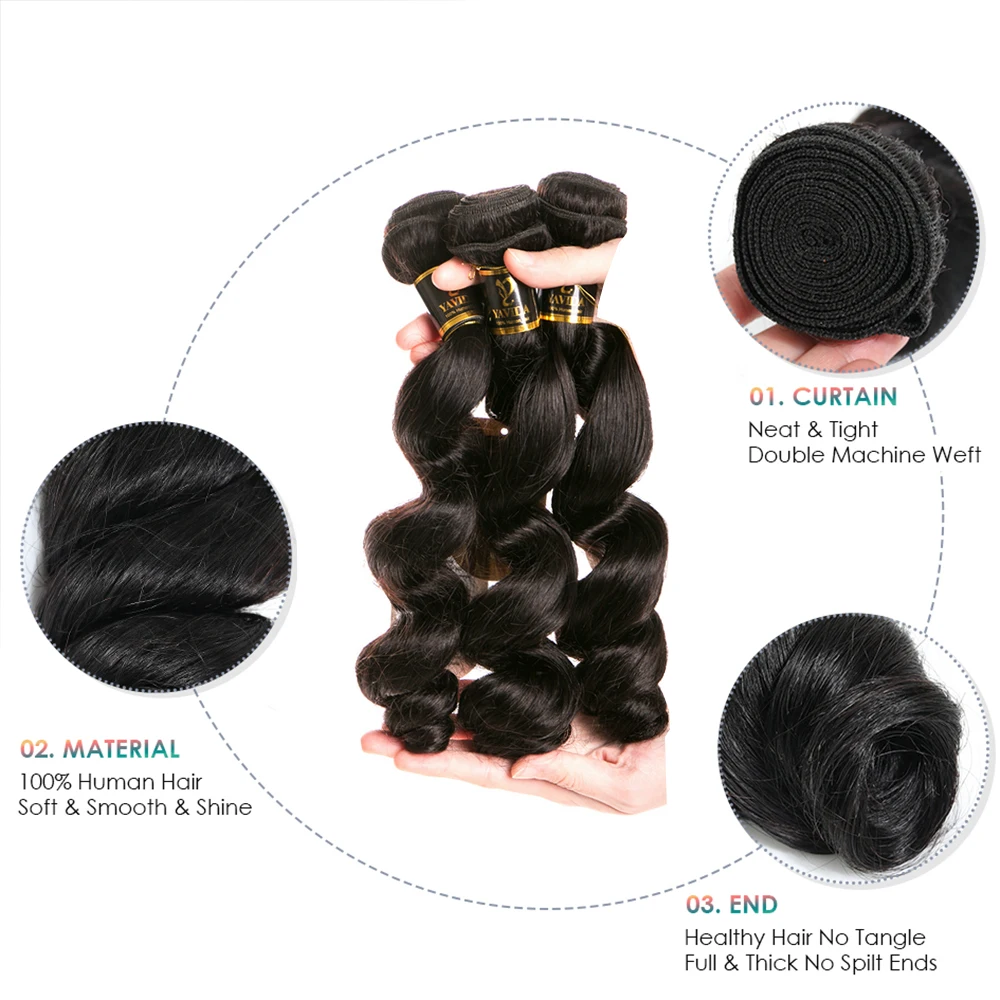 Свободные волнистые пучки человеческие волосы для чернокожих женщин перуанские