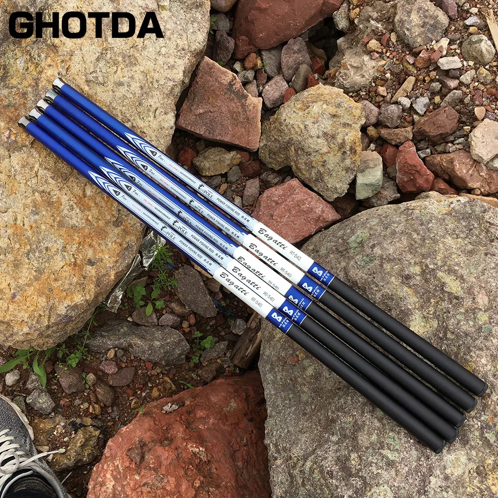Высококачественная телескопическая рыболовная удочка GHOTDA ручная пресноводная