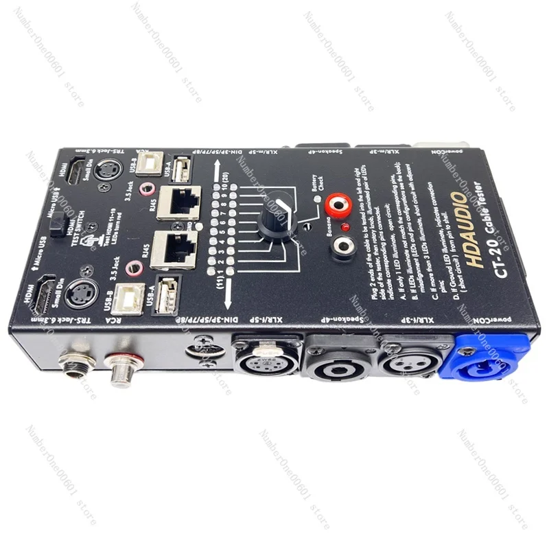 CT-20 Многофункциональный тестер аудио линии Xlr кабелей Hdmi