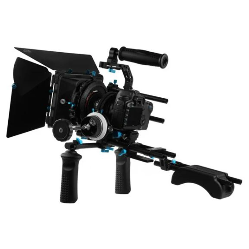 Fotga DSLR следящая фокусировка 15 мм стержневая направляющая Матовая коробка Ручка