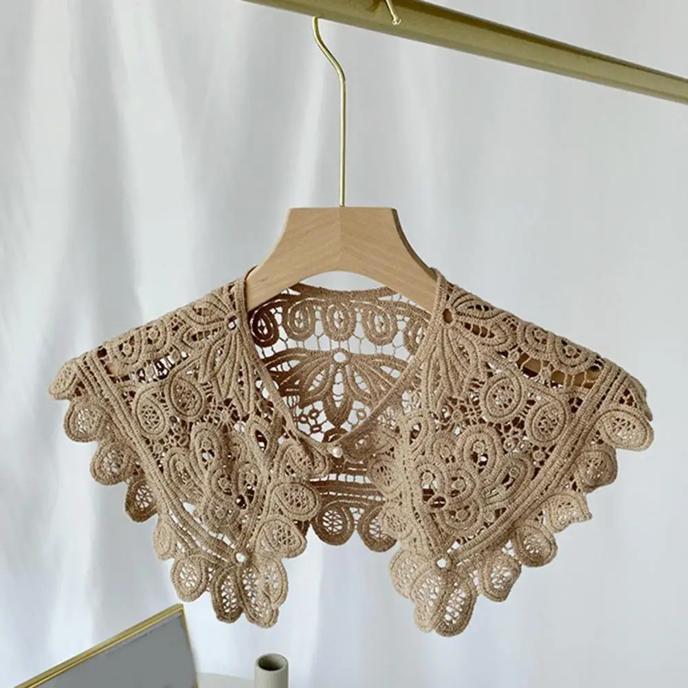 

Multi Colors Stylish Hollow Out Detachable Women Shawl Thin Lady False Collar Modern Design for Prom