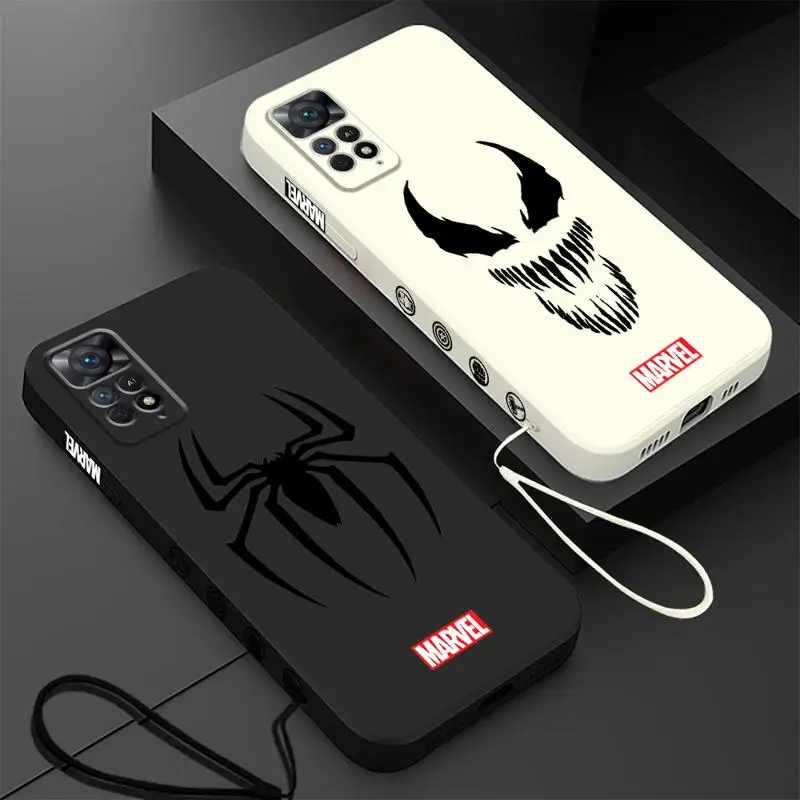 Чехол для телефона с логотипом Marvel Avengers Hero Redmi Note 9 10 Pro 8 9S 7 9T 12S 11S 11 10T 12 Plus