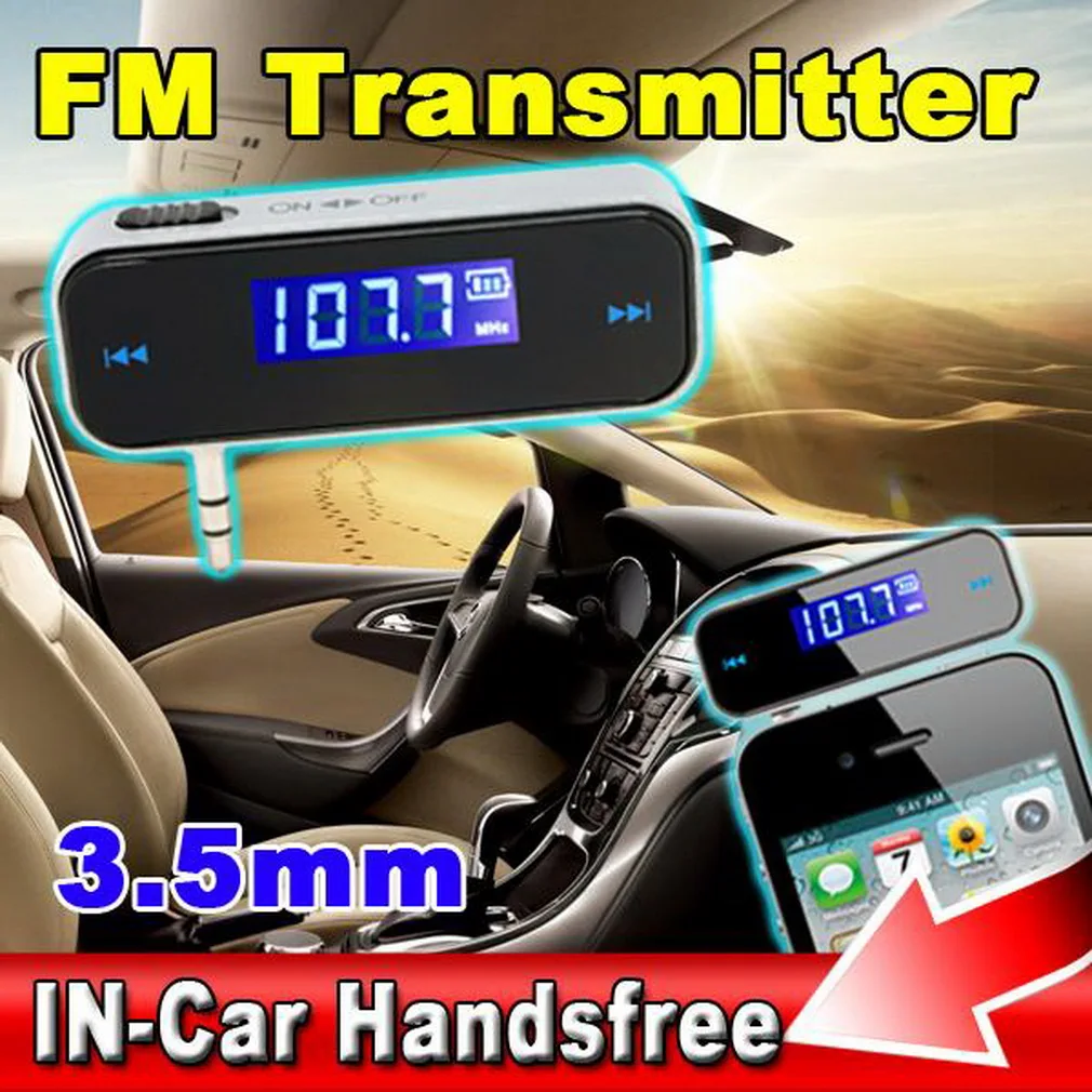 

LCD 3.5 mm Car MP3 Music Audio FM Transmitter Mini Wireless With MICRO USB In Car Handsfree For IPhone Samsung iPad Xiaomi