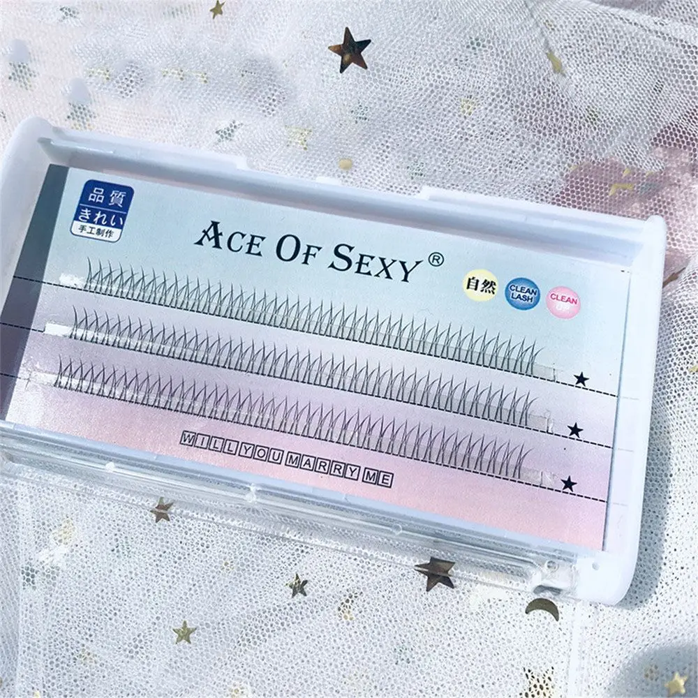 

6mm V-Shaped Lower Eyelashes Segmented Type Grafting False Eyelashes Natural Slender Long Handmade Eye Lashes Makeup Tools 2022