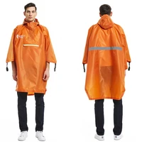 fashion adult waterproof long raincoat women men rain coat hooded for outdoor hiking travel fishing climbing thickened hiking