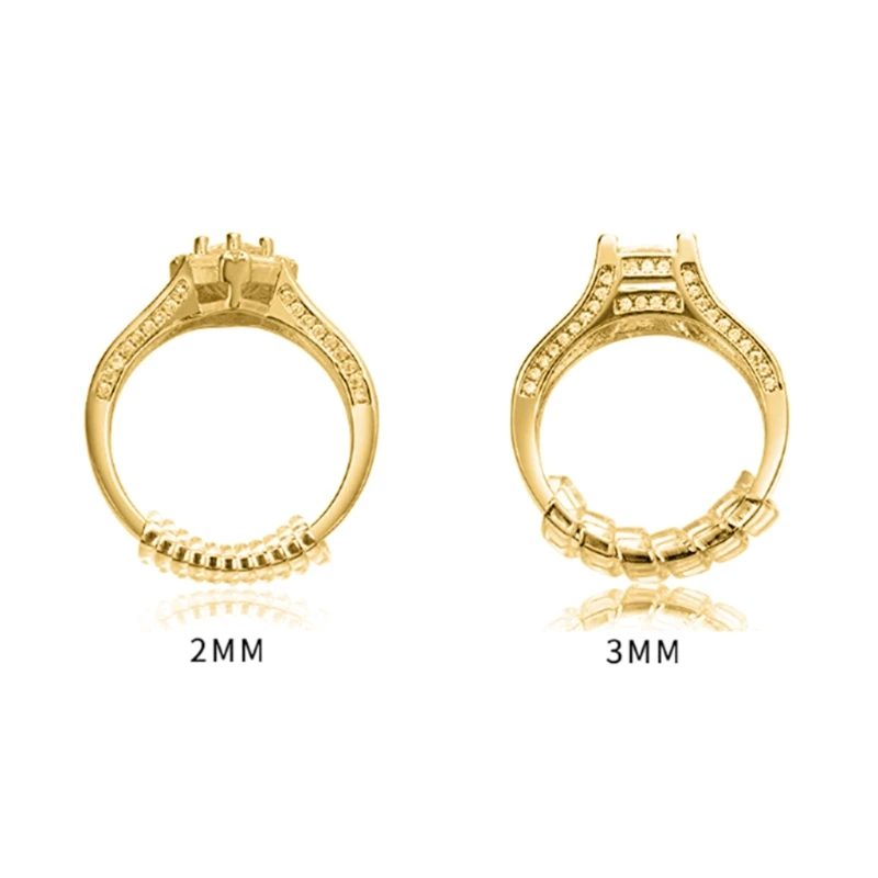 

Invisible Ring Size Adjuster Transparent Ring Guard for Loose Rings 4 Size Resizer Measuring Tool for Any Rings Size