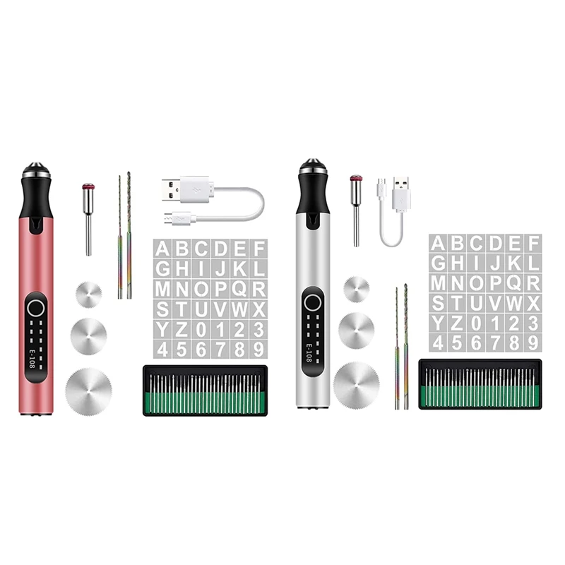 

Bestengraving Pen Electric Engraving Tool Kit Rechargeable DIY Mini Engraver Etching Pen For Carving Glass Wood Stone