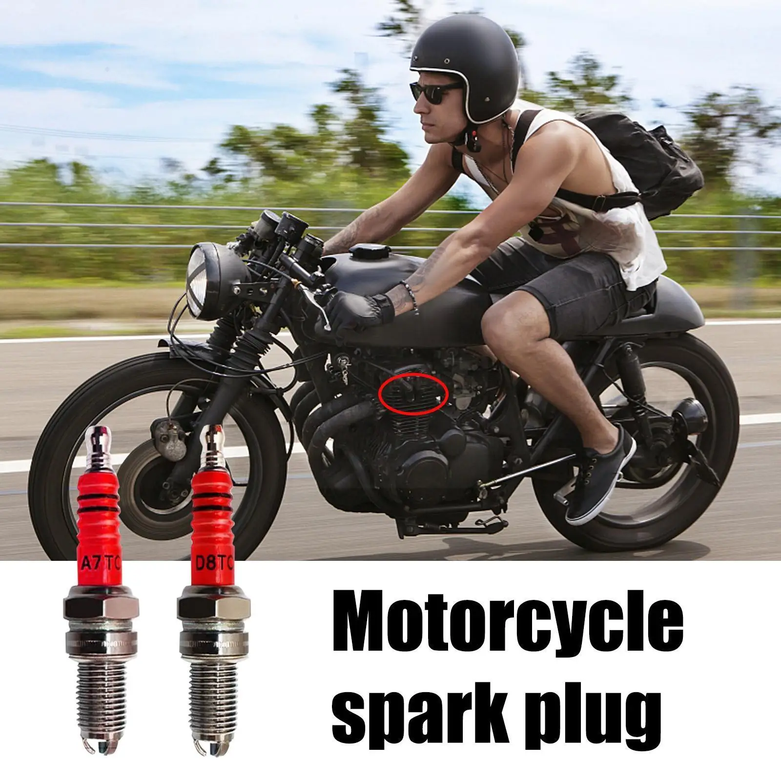 

1/2 шт. электрод для мотоцикла A7tc D8tc для Gy6 50 куб. См 125 куб. См 150 куб. См 175куб. См Atv Скутер Кроссовый велосипед картинг зажигание Retr H8z9