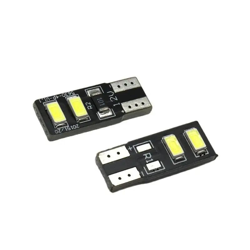 

100pcs T10 Canbus led bulb Car LED W5W T10 5630 4SMD double-sided wide light T10 plug-in bulb 12V