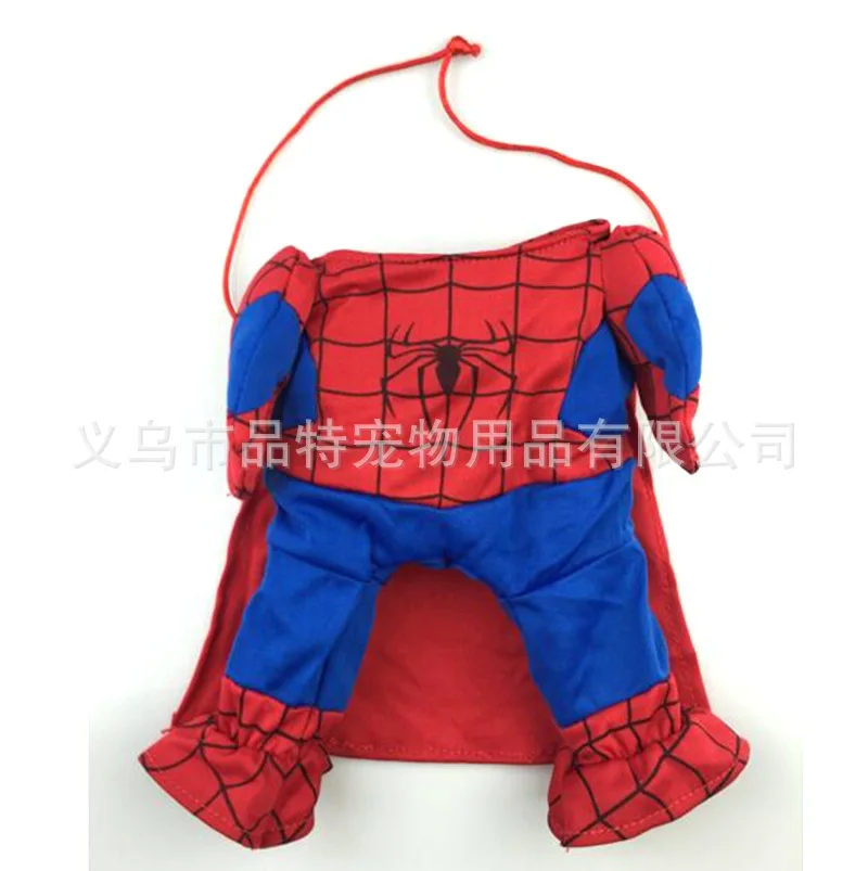 

Disney superhero Spiderman pet turned installed with a cloak Tricky Funny dress dog clothes cat clothing