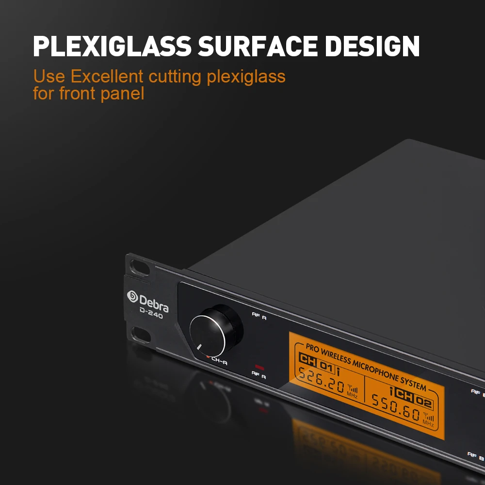 FROKET Audio UHF Беспроводная микрофонная система D-240 4-канальная ручная гарнитура