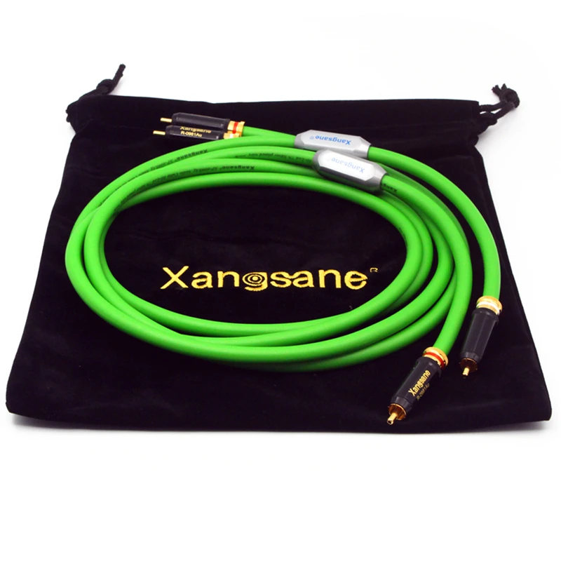 

Pair Audiophile Signal Line Silver Plated Copper RCA HiFi Audio Cable